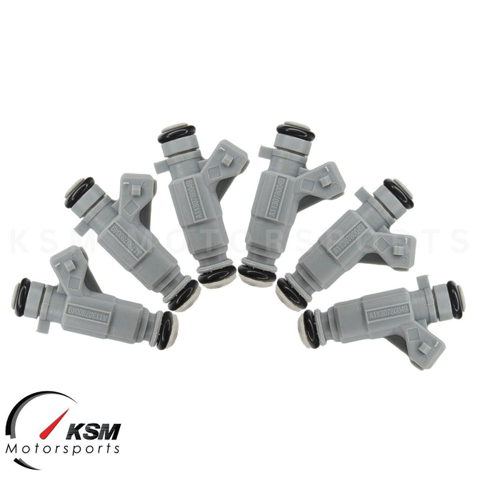 6 x Fuel Injectors 0280155744 for 1998-2000 Mercedes-Benz ML320 3.2 V6 fit Bosch