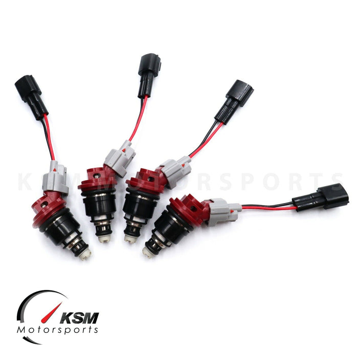 4 injecteurs de carburant à alimentation latérale 1200cc pour NISSAN NISMO SR20 S13 S14 S15 fit JECS