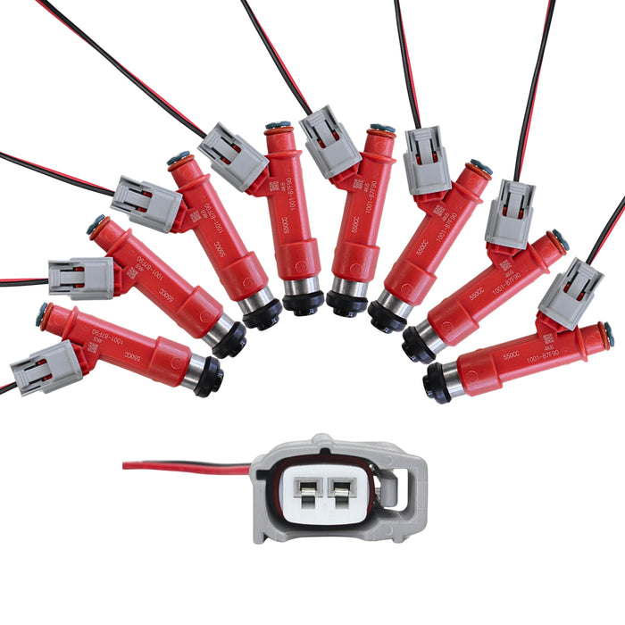 8 x 550cc Einspritzdüsen 1001-87F90 für Toyota Supra Turbo 1JZGTE 2JZGTE 