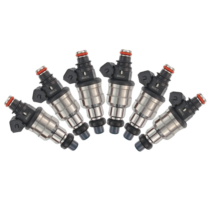 6 x 850cc Fuel Injectors for Toyota 7MGE 7MGTE 1JZ 1JZGTE 2JZ 2JZGE 2JZGTE
