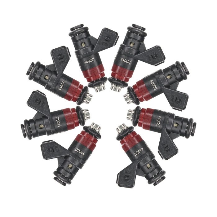 8 injecteurs de carburant courts compacts Deka FI114700 EV1 haute impédance, 42 lb 440 cc 