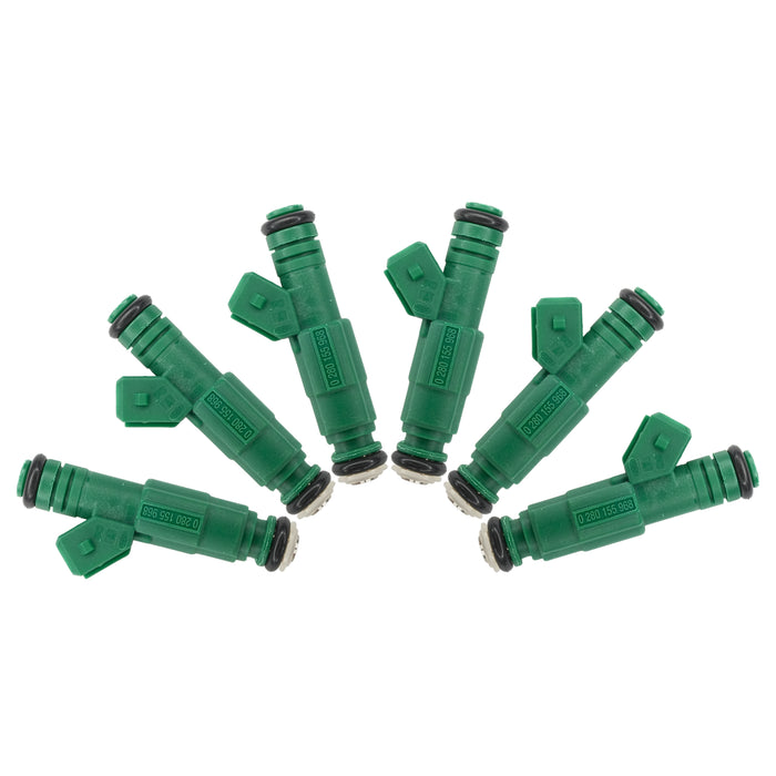 6 X 0280155968 Green Giant Fuel Injector fits Bosch 42lb Motorsport Racing 440cc