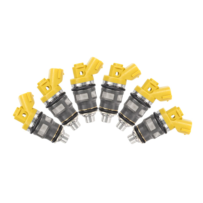 6 x 650cc INJECTEURS DE CARBURANT 1001-87091 POUR SUPRA JZA70 JZA80 1JZGTE 2JZGTE VVTi