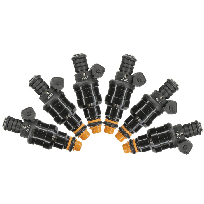 Set 6 x 550cc 52LB Einspritzdüsen, breite Passform, Bosch für BMW, AUDI, FORD, GMC, BUICK