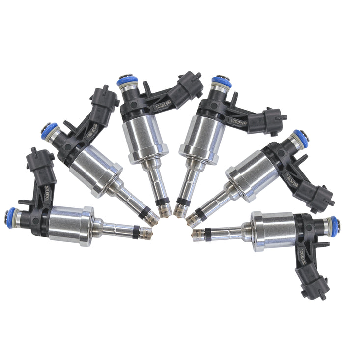 6 x Fuel Injectors for 09-11 Chevrolet Traverse / 10-11 Camaro 3.6L V6 12638530