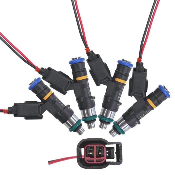 Set 4 550cc fuel injectors for MITSUBISHI EVO X 4B11T Fit BOSCH EV14 Evolution