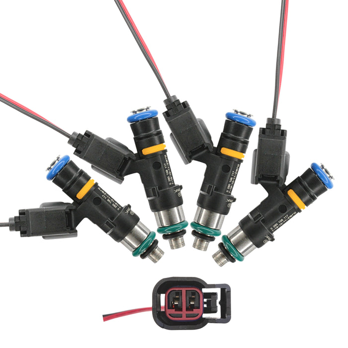 4 x 1300cc 124lb EV14 fuel injectors Fit 1.8T turbo Audi A4 TT VW Golf Jetta KSM