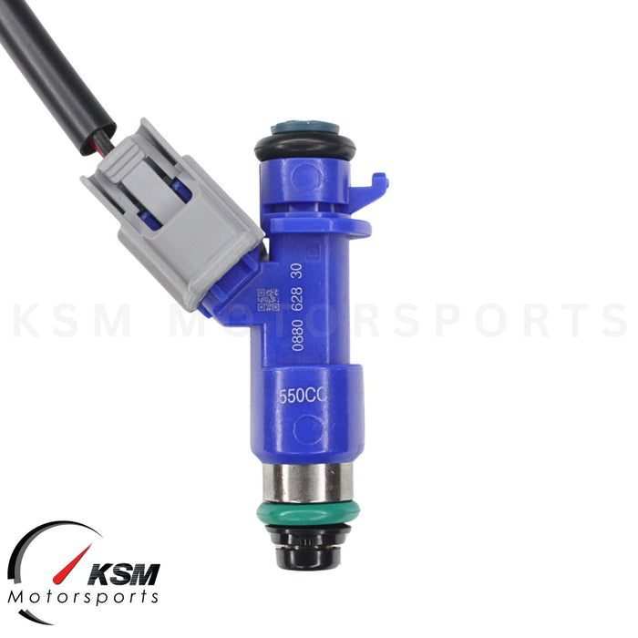 4 x 550cc fuel Injectors with Plug & Play adapters for Honda Acura RDX