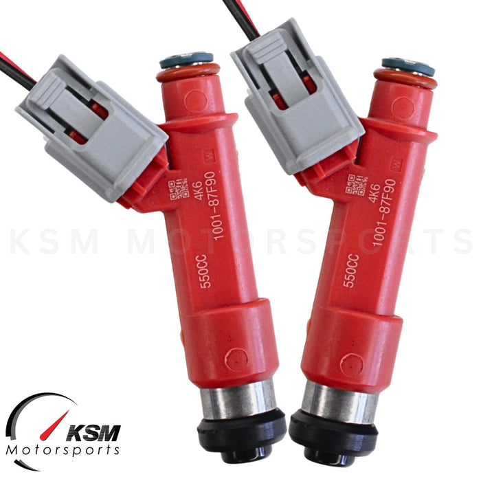 2 x 550cc Fuel Injectors 52lb for Mazda RX-7 13B FC3S 1.3L Turbo High Impedance
