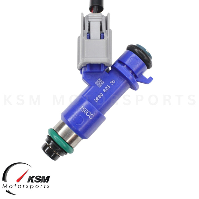4 x 750cc fuel Injectors with Plug & Play adapters for Honda Acura RDX