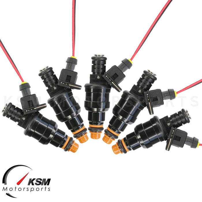 5 1200cc 114lb Fuel Injectors for Volvo S40 V50 S60 XC90 C70 Turbo Fit Bosch EV1