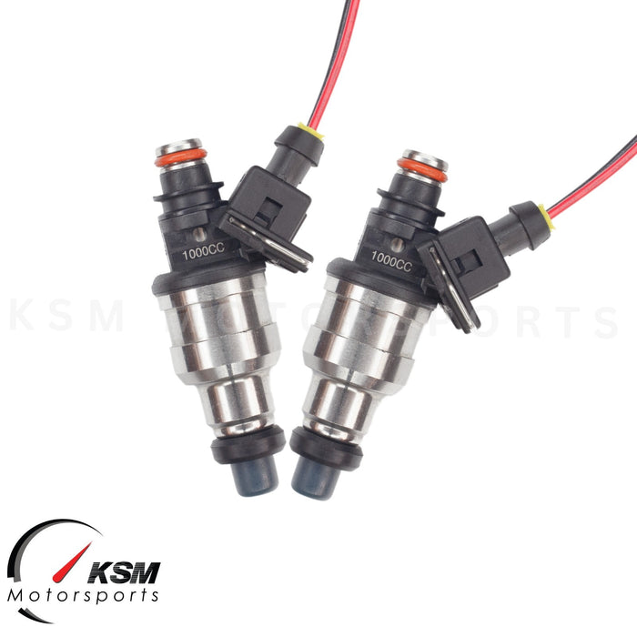 Pair Of 850cc / 80lb Fuel Injectors – EV1 – Fits Mazda Turbo RX7 / RX8 / FC3S 13B / 20B / REW – KSM Motorsports