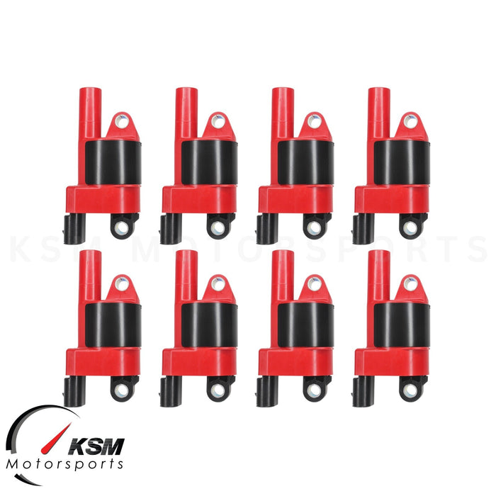 8 Round Ignition Coils For 2003-2007 GMC Savana 1500 2500 3500 4.8L 5.3L 6.0L V8