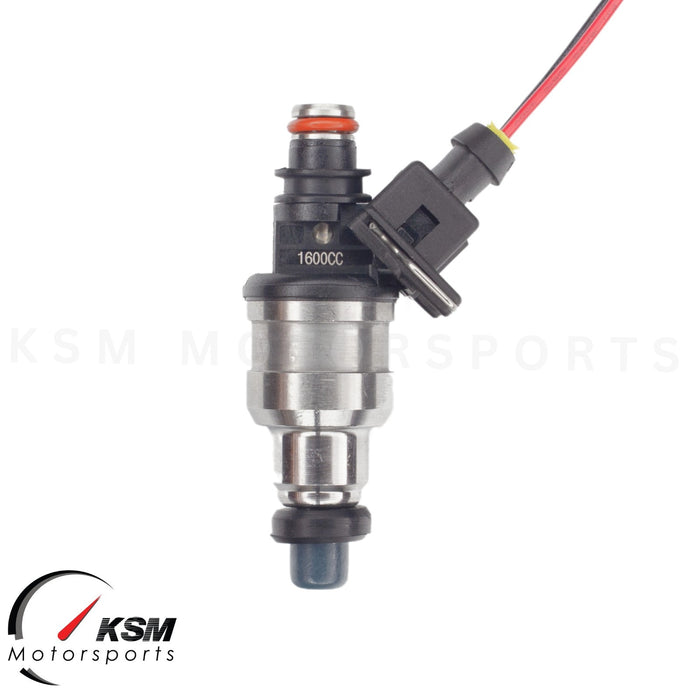 4x 1600cc Fuel Injectors for Civic Integra Acura all D B F H K ZC VTEC w/ clips