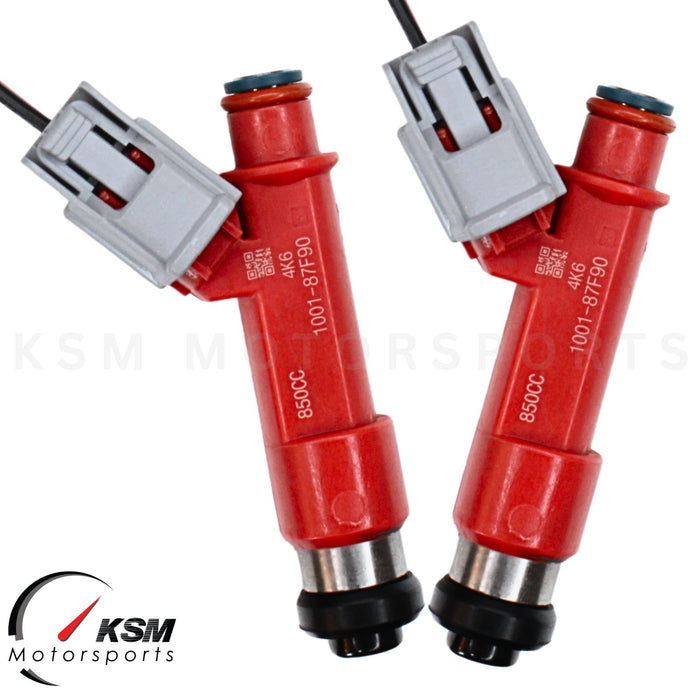2 x 850cc Fuel Injectors 80lb for Mazda RX-7 13B FC3S 1.3L Turbo High Impedance