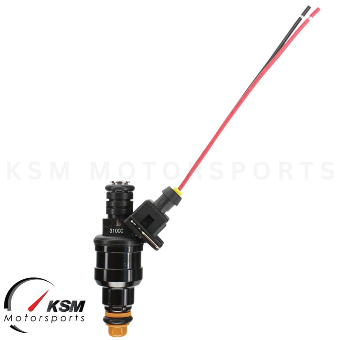 Set 6 x  310cc 30LB Fuel Injectors Wide fit Bosch Chevy GMC V6 3.8L 2.8L Turbo