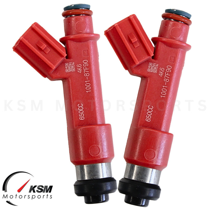 650cc 1001-87F90 Fuel Injectors for Toyota Celica Supra GS300 1ZZ 2ZZ  fit DENSO