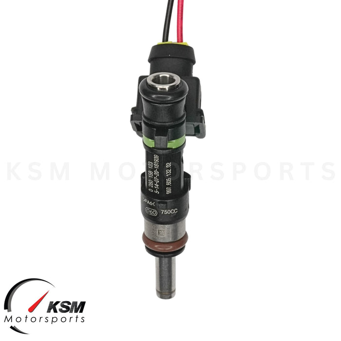 6 x Einspritzdüsen passend für Bosch 0280158123 750 cc 71 lb lange Düse EV14ST E85 