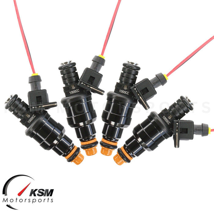 4 injecteurs de carburant 1000 cc 96 lb pour Bosch E30 S14 M10 Turbo DOHC TT