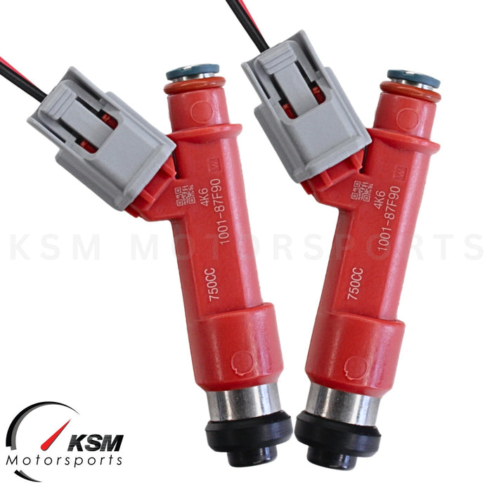 2 x 750cc Fuel Injectors 70lb for Mazda RX-7 13B FC3S 1.3L Turbo High Impedance