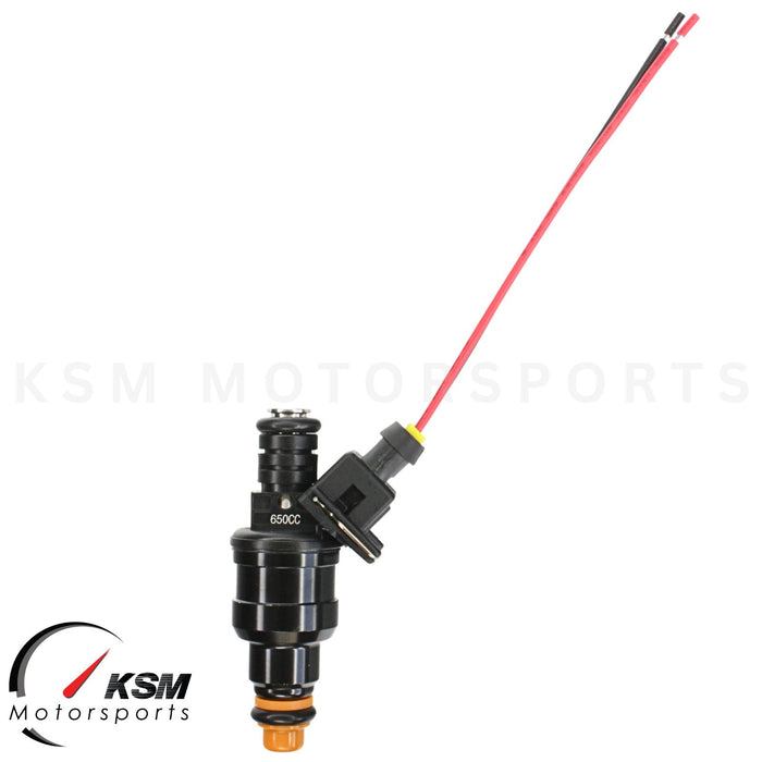 6 x 650cc Fuel Injectors for A6 323i 325i 328i 525i Mustang Regal V6 E85