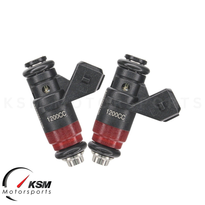 4x 114lb 1200cc fit Deka Compact Short Fuel Injector FI114700 EV1 High Impedance
