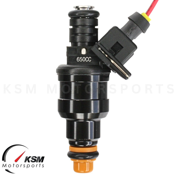 6 x 650cc Fuel Injectors for A6 323i 325i 328i 525i Mustang Regal V6 E85
