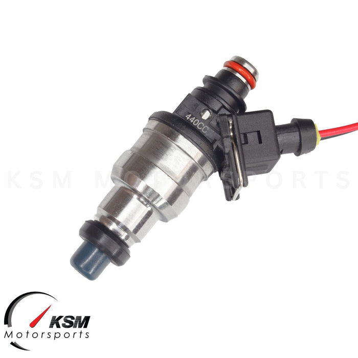 2 x 440cc 42lb Fuel Injectors Fit Mazda Turbo RX7 RX8 FC3S 13B 20B REW GT R3 2