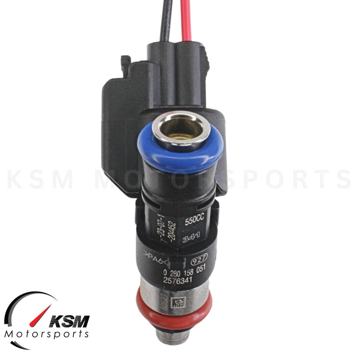 8 x 550cc Short EV14 fit Bosch Fuel injectors E85 safe high performance 52LB