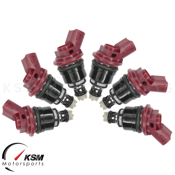 6 x 750cc Fuel Injectors for NISSAN / NISMO SKYLINE R33 GTS-T RB25DET fit JECS