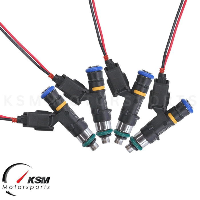 4x 550cc EV14 Fuel Injectors – For Mitsubishi Evo X 4B11 CZ4A – E85 Compatible – KSM Motorsports