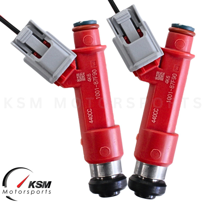 2 x 440cc Fuel Injectors 42lb for Mazda RX-7 13B FC3S 1.3L Turbo High Impedance