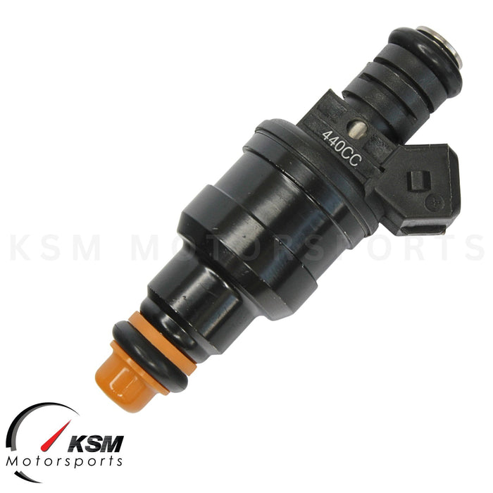 Set 6 x  440cc 42LB Fuel Injectors Wide fit Bosch Chevy GMC V6 3.8L 2.8L Turbo