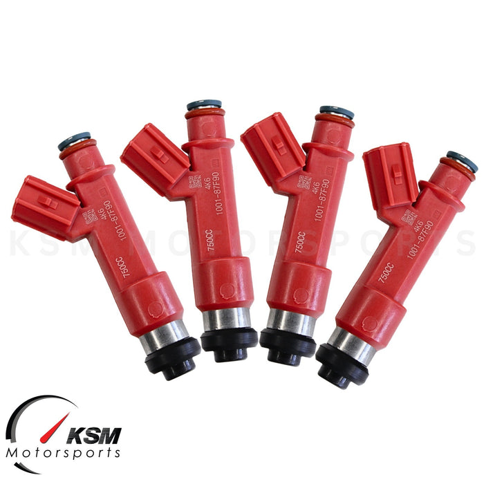 4 x 750cc fit Denso FUEL INJECTORS For MAZDA RX8 13B ROTARY 1.3L TURBO