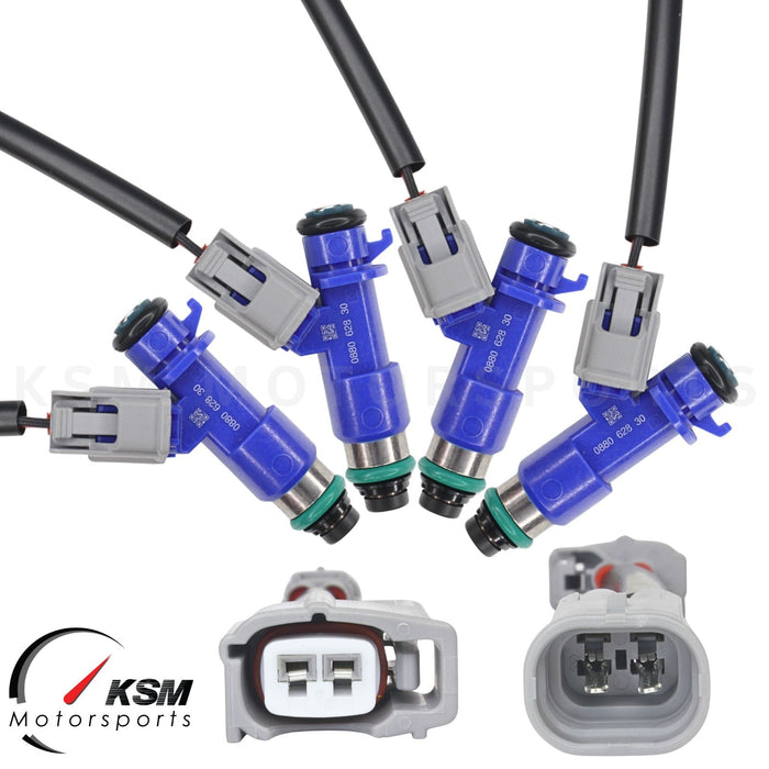 4 x 850cc fuel Injectors with Plug & Play adapters for Honda Acura RDX