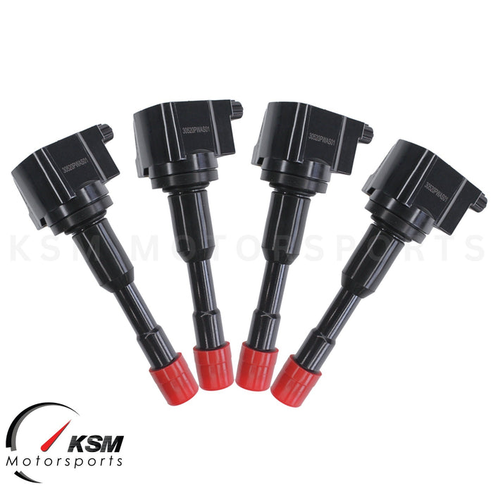 4 x Ignition Coils for Honda Civic 2003 2004 2005 L4 1.3L 3 Blade UF373 UF374