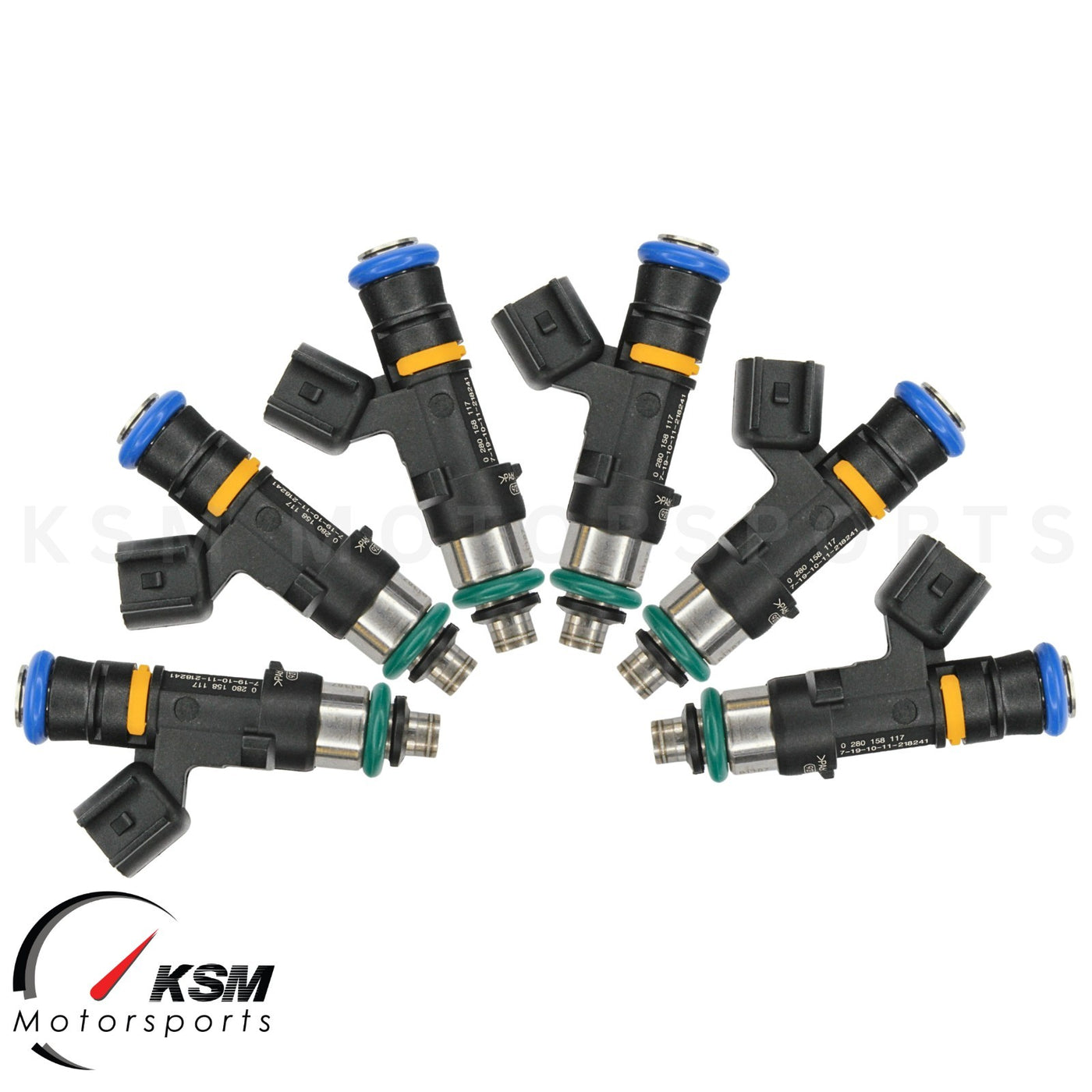 6 x 750cc fuel injectors for NISSAN SKYLINE R33 GTS-T RB25DET fit BOSC ...
