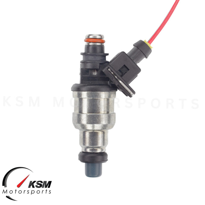 Set 4 x 1400cc Fuel Injectors For EVO 4-9 RX-7 FC3S 13B 20B 4AGE 4G63T EV1 E85