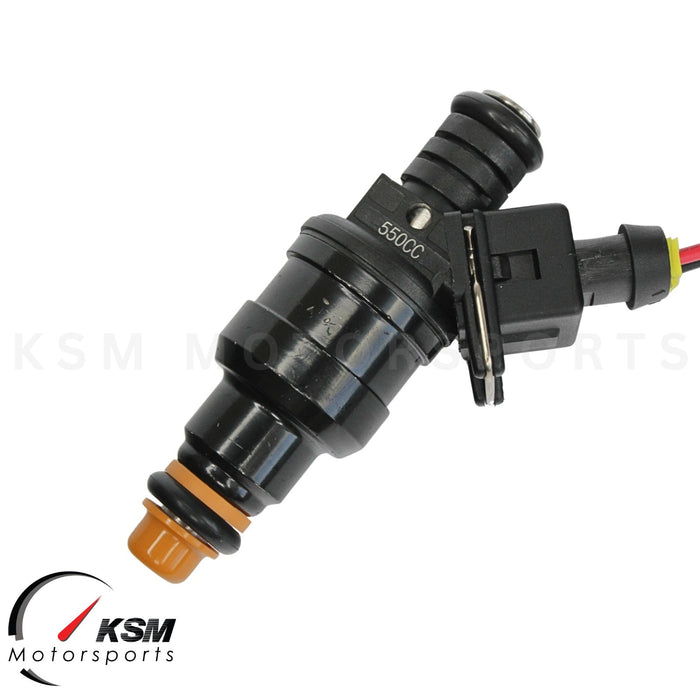 6 x 550cc 52lb Fuel Injectors for A6 323i 325i 328i 525i Mustang Regal V6