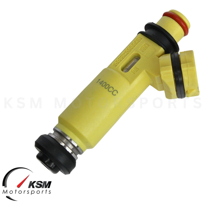 4x 1400cc for MAZDA OEM 04-08 RX8 RX7 13B Miata fit Denso yellow fuel injectors