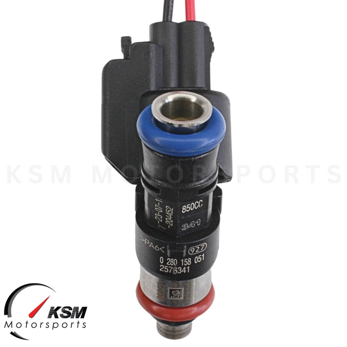 8 HIGH IMPEDANCE FIT BOSCH 81LB 850CC INJECTORS GEN3 LSA LS7 LS3 GM FORD E85