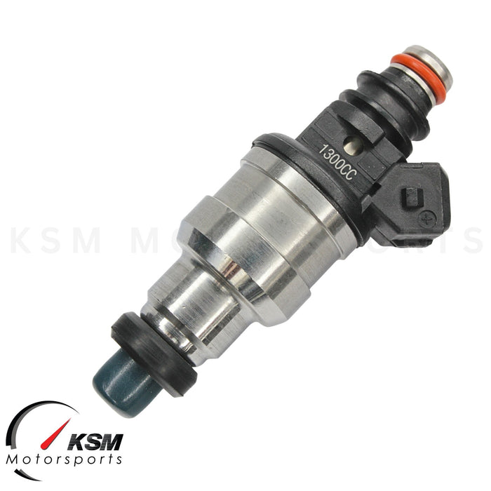 Set 4 x 1300cc KSM Fuel Injectors For EVO 4-9 RX-7 FC3S 13B 20B 4AGE 4G63T EV1