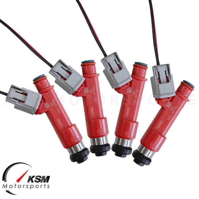 4 x 1200cc fit Denso FUEL INJECTORS For MAZDA RX8 13B ROTARY 1.3L TURBO