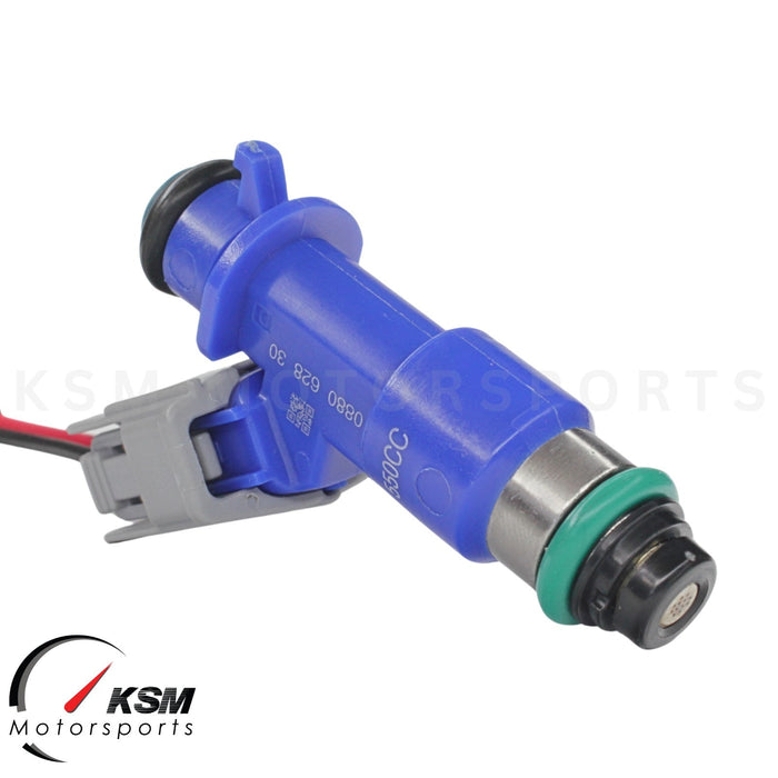 4 x 550cc fuel Injectors with Plug & Play OBD2 adapters for Honda Acura RDX