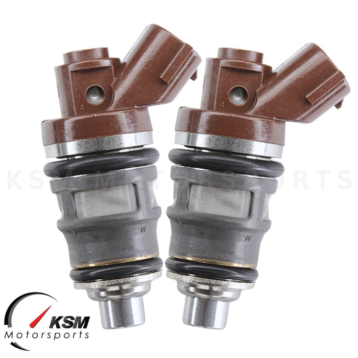 6 x 1400cc fit Denso Side Feed Fuel Injectors for TOYOTA Supra 2JZ 1JZ GTE 1J 2J