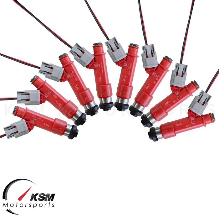 8 x 550cc Fuel Injectors for Toyota 1UZFE E85 LEXUS SOARER V8 FIT DENSO AISIN