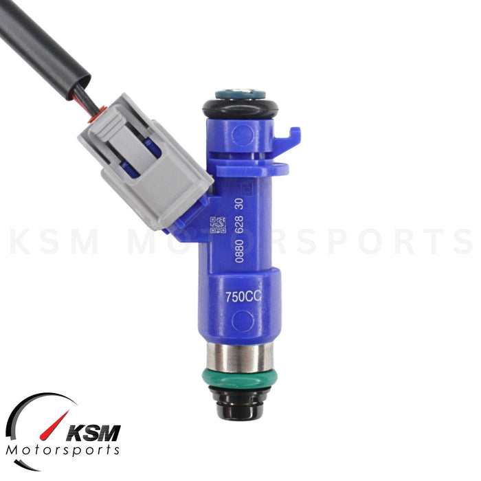 4 x 750cc fuel Injectors with Plug & Play adapters for Honda Acura RDX