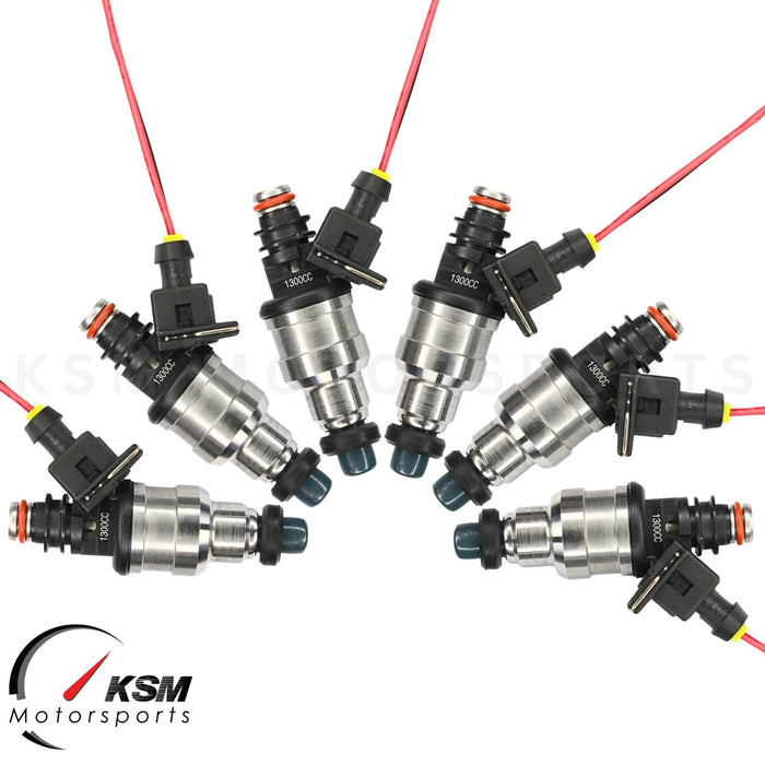Set of 6 x 1300cc 124LB Fuel Injectors for Honda Acura NSX VTEC DOHC E85