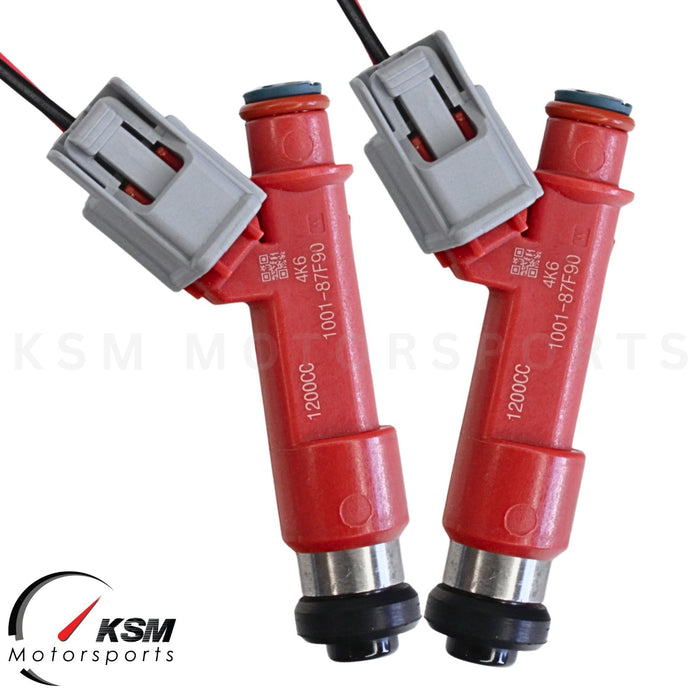 2x 1200cc Fuel Injectors 114lb for Mazda RX-7 13B FC3S 1.3L Turbo High Impedance