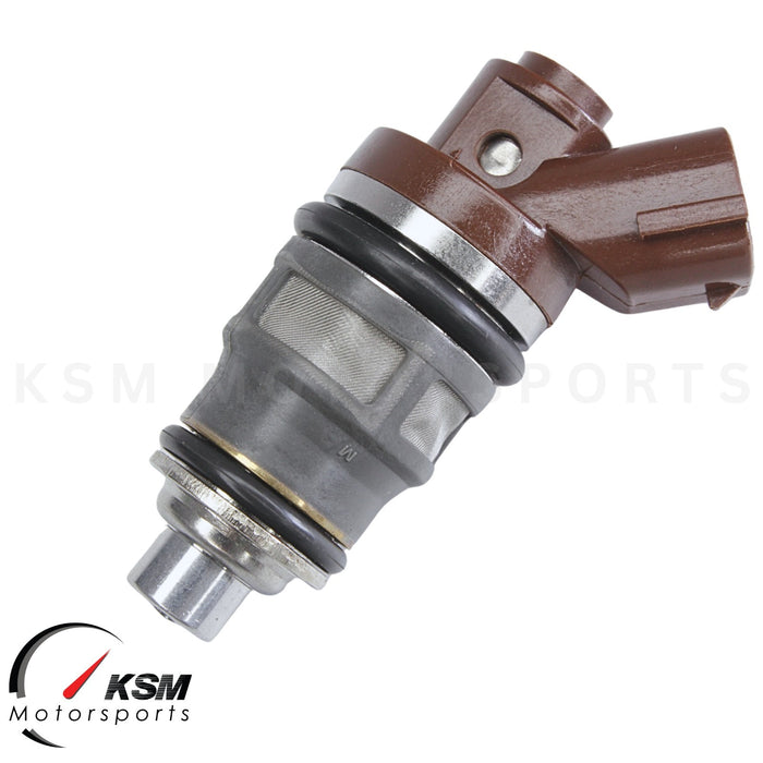 4 fit DENSO 1200cc FUEL INJECTORS FOR TOYOTA SW20 3S-GTE EJ20 BG5 BD5 SIDE FEED